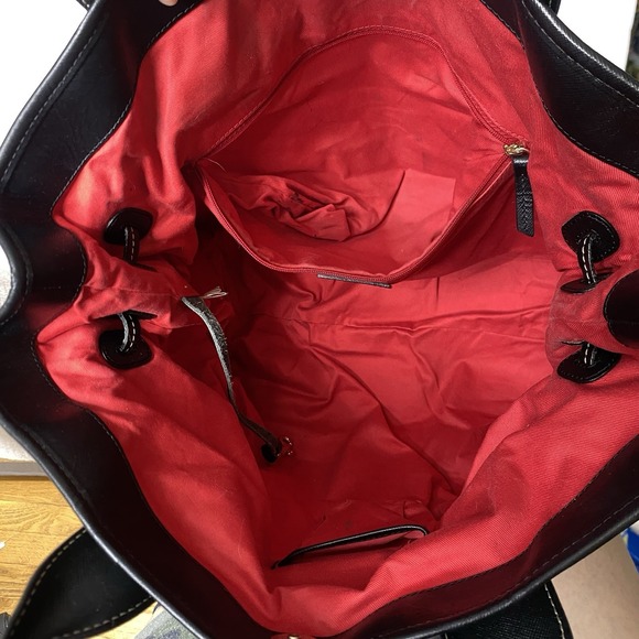 Dooney & Bourke Tote Shoulder Bag Black Old Money Minimalist Timeless Classic - Picture 8 of 16